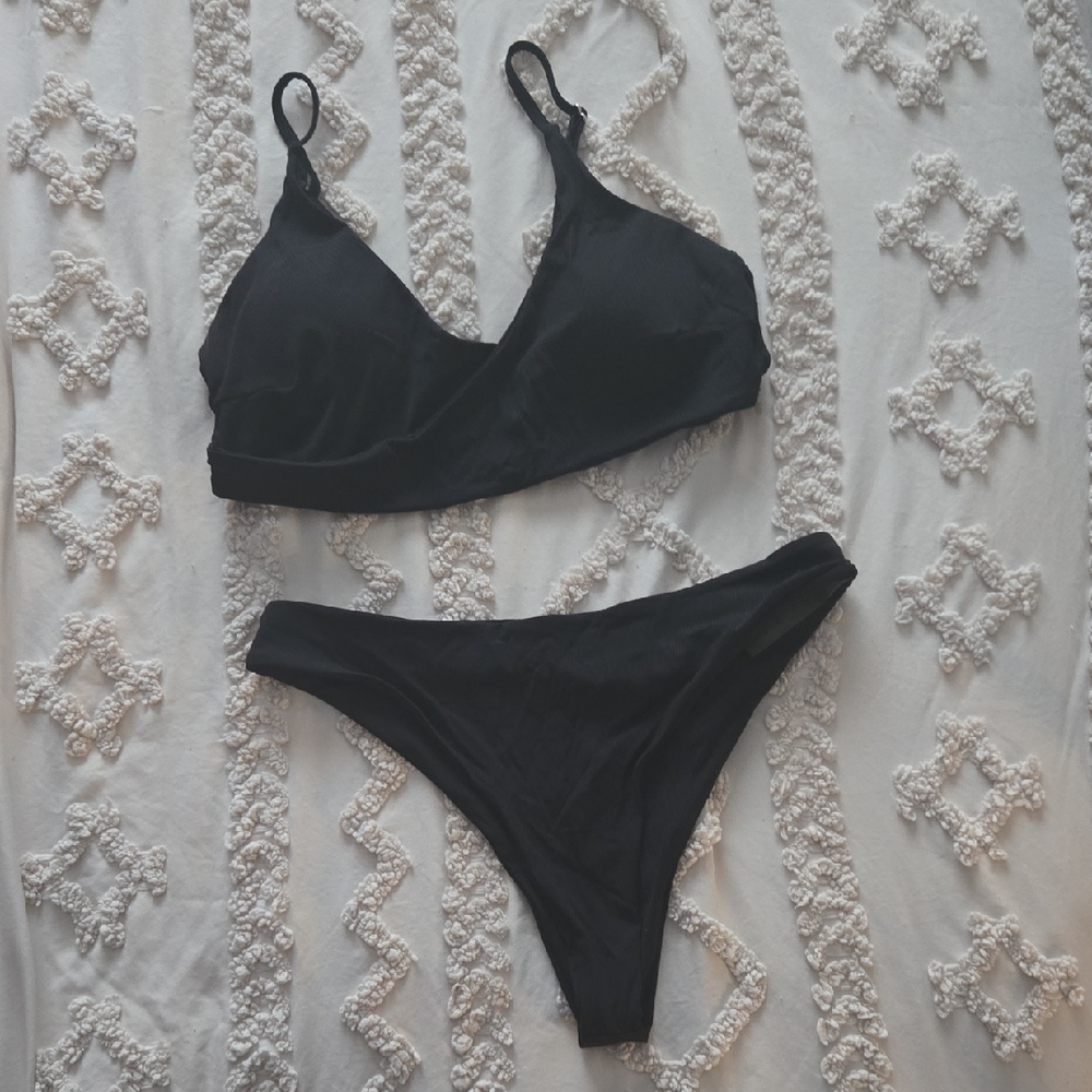 SHEIN Black Bikini Set